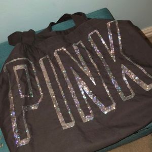 Large Pink grey tote